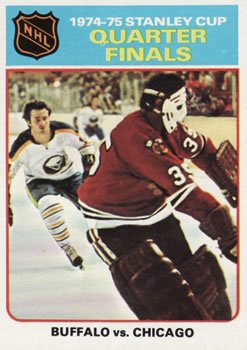 1975-76 Topps #6 1974-75 Stanley Cup Quarter Finals Front
