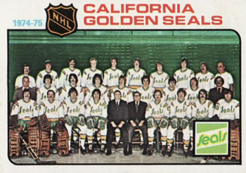 1975-76 Topps #82 California Golden Seals Front