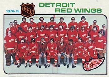 1975-76 Topps #87 Detroit Red Wings Front