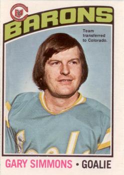 1976-77 O-Pee-Chee #176 Gary Simmons Front