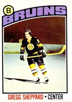 1976-77 O-Pee-Chee #155 Gregg Sheppard Front