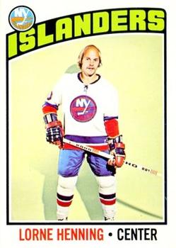 1976-77 O-Pee-Chee #193 Lorne Henning Front