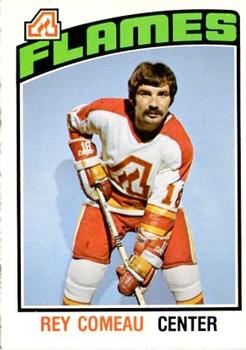 1976-77 O-Pee-Chee #343 Rey Comeau Front