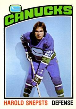 1976-77 O-Pee-Chee #366 Harold Snepsts Front