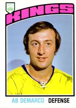 1976-77 O-Pee-Chee #374 Ab DeMarco Front