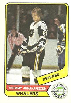 1976-77 O-Pee-Chee WHA #79 Thommy Abrahamsson Front