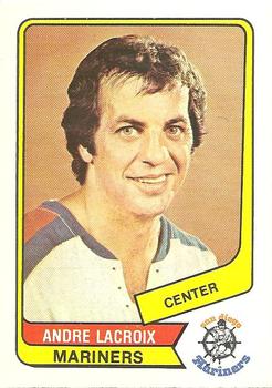1976-77 O-Pee-Chee WHA #80 Andre Lacroix Front
