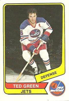 1976-77 O-Pee-Chee WHA #112 Ted Green Front