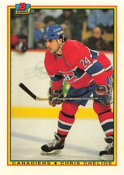 1990-91 Bowman - Collector's Edition (Tiffany) #42 Chris Chelios Front