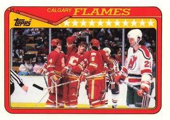 1990-91 Topps - Collector's Edition (Tiffany) #38 Calgary Flames Front