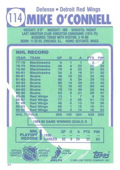 Sticker 215: Mike O'Connell - Panini NHL Hockey 1990-1991 