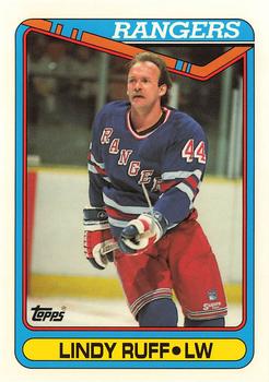 1990-91 Topps - Collector's Edition (Tiffany) #143 Lindy Ruff Front
