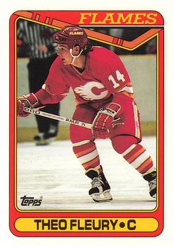1990-91 Topps - Collector's Edition (Tiffany) #386 Theo Fleury Front