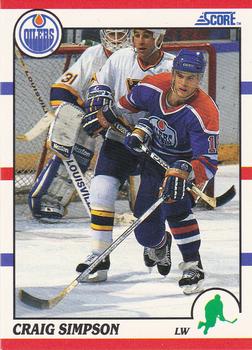 1990-91 Score Hottest and Rising Stars #2 Craig Simpson Front
