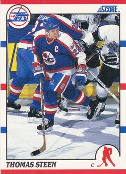 1990-91 Score Hottest and Rising Stars #8 Thomas Steen Front