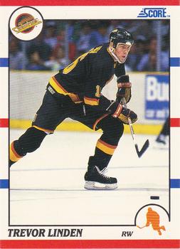 1990-91 Score Hottest and Rising Stars #16 Trevor Linden Front