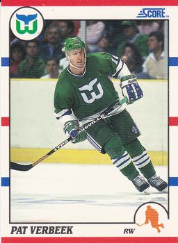 1990-91 Score Hottest and Rising Stars #18 Pat Verbeek Front