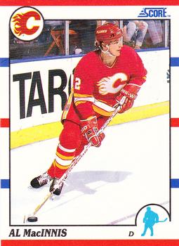 1990-91 Score Hottest and Rising Stars #36 Al MacInnis Front