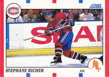 1990-91 Score Hottest and Rising Stars #38 Stephane Richer Front