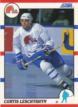 1990-91 Score Hottest and Rising Stars #44 Curtis Leschyshyn Front