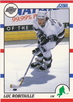 1990-91 Score Hottest and Rising Stars #66 Luc Robitaille Front