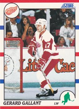 1990-91 Score Hottest and Rising Stars #78 Gerard Gallant Front