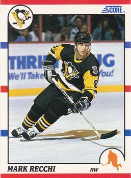 1990-91 Score Hottest and Rising Stars #81 Mark Recchi Front
