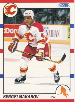 1990-91 Score Hottest and Rising Stars #99 Sergei Makarov Front