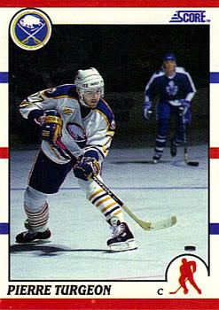 1990-91 Score Hottest and Rising Stars #53 Pierre Turgeon Front
