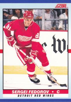 1990-91 Score Young Superstars #9 Sergei Fedorov Front