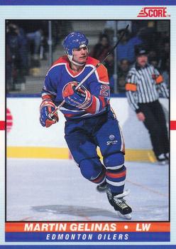 1990-91 Score Young Superstars #21 Martin Gelinas Front