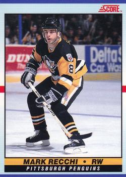 1990-91 Score Young Superstars #35 Mark Recchi Front