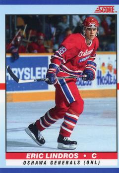 1990-91 Score Young Superstars #40 Eric Lindros Front