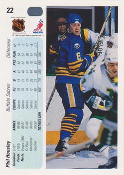 1990-91 Upper Deck French #22 Phil Housley Back