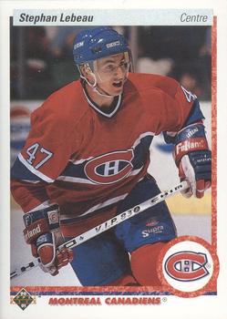 1990-91 Upper Deck French #51 Stephan Lebeau Front