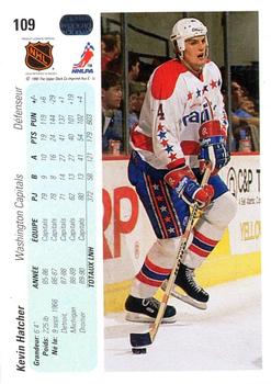 1990-91 Upper Deck French #109 Kevin Hatcher Back
