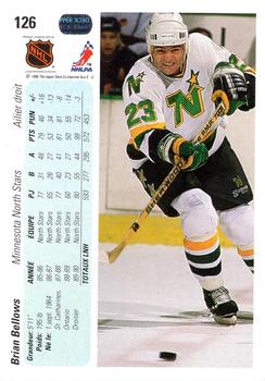 1990-91 Upper Deck French #126 Brian Bellows Back
