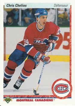 1990-91 Upper Deck French #174 Chris Chelios Front
