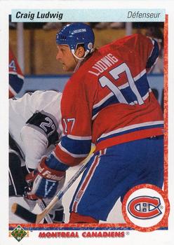 1990-91 Upper Deck French #186 Craig Ludwig Front