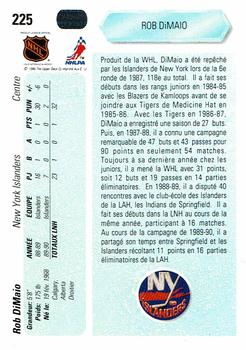 1990-91 Upper Deck French #225 Rob DiMaio Back