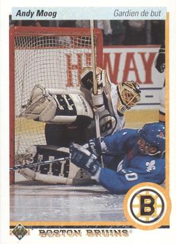 1990-91 Upper Deck French #232 Andy Moog Front