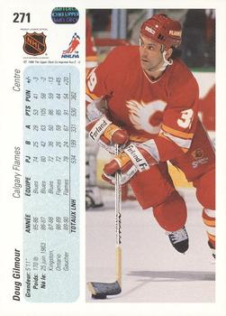 1990-91 Upper Deck French #271 Doug Gilmour Back
