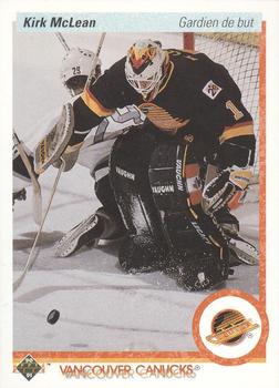 1990-91 Upper Deck French #278 Kirk McLean Front
