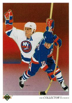 1990-91 Upper Deck French #306 Pat LaFontaine Front