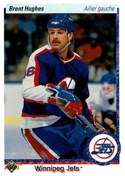 1990-91 Upper Deck French #333 Brent Hughes Front