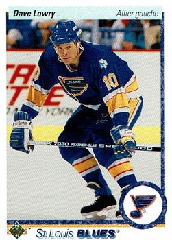 1990-91 Upper Deck French #349 Dave Lowry Front