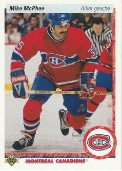 1990-91 Upper Deck French #384 Mike McPhee Front