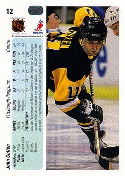 1990-91 Upper Deck French #12 John Cullen Back