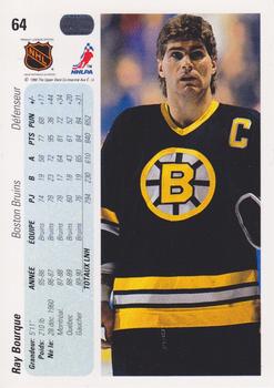 1990-91 Upper Deck French #64 Ray Bourque Back