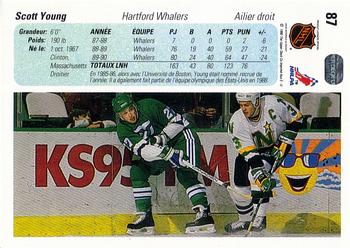 1990-91 Upper Deck French #87 Scott Young Back